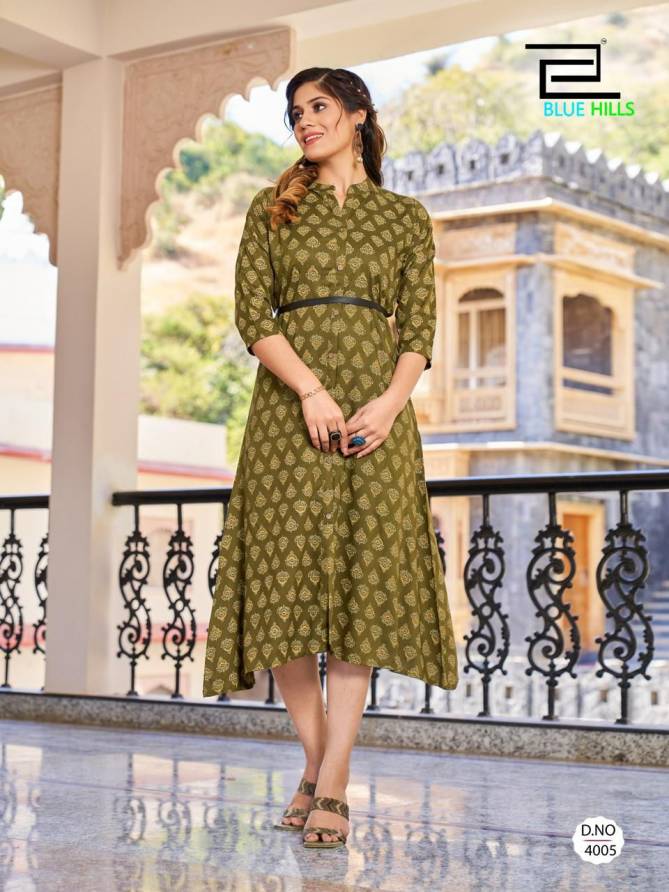 Fashion 4 Everyone By Blue Hills Printed Party Wear Kurtis Wholesale Price In Surat